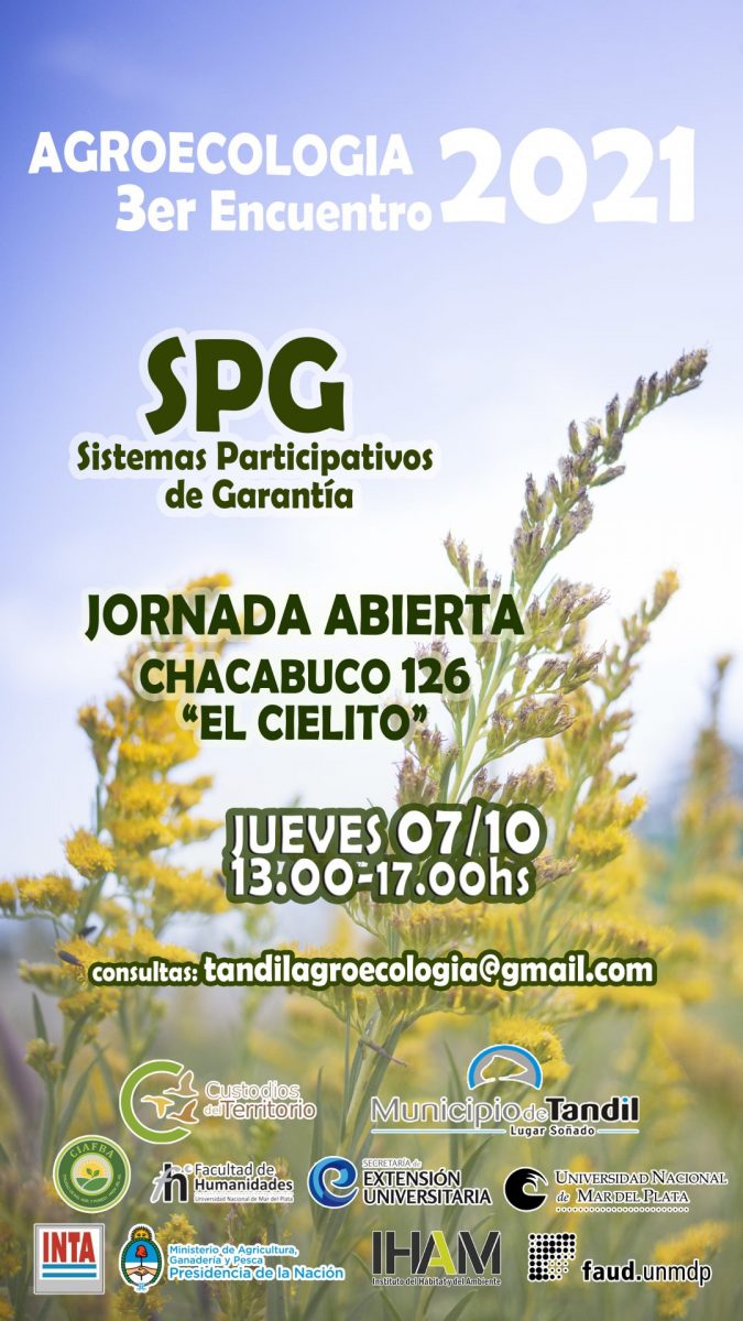 7/10-13hs. SPG - 3er encuentro Agroecología 2021