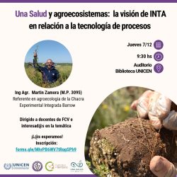7/12- 9:30 hs. Charla Una Salud y Agroecosistemas